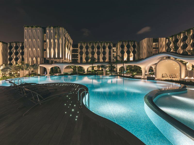 The Outpost Hotel Sentosa By Far East Hospitality (Adults Only) Сингапур Екстериор снимка The pool at the resort